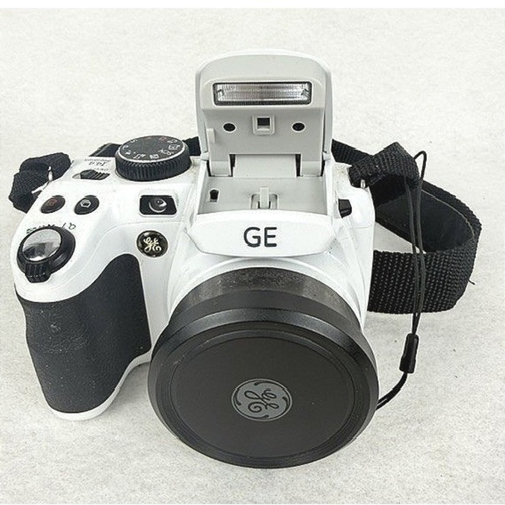 GE X600 White Digital Bridge Camera 14.4MP Full HD 1080p Optical Zoom Parts Only